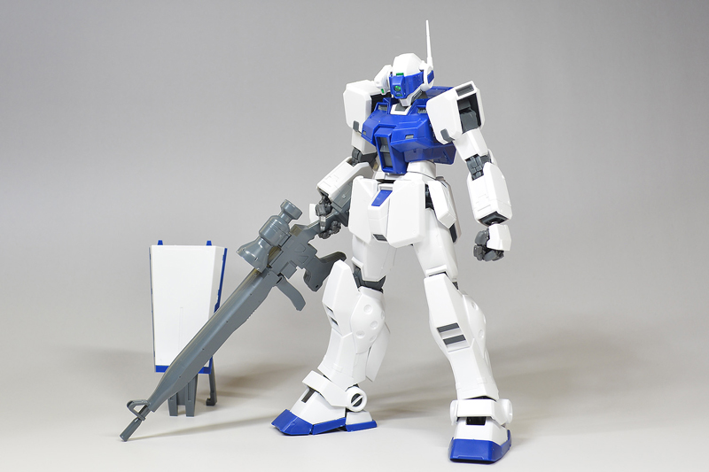 ガンプラ HGUC ジムスナイパーII（ホワイトディンゴ隊仕様）全塗装完成 