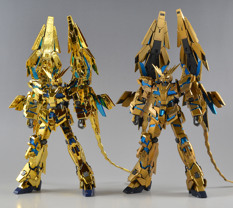 ガンプラ HG 144 ユニコーンガンダム 3号機フェネクス メッキ 金 銀 